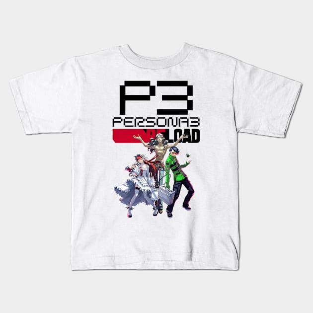 Persona 3 Reload Villains Kids T-Shirt by moreirapod